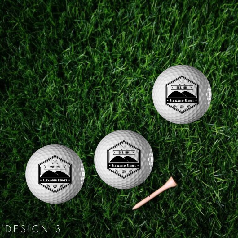 Personalised Golf Balls – Name/Initials - Design and Branding